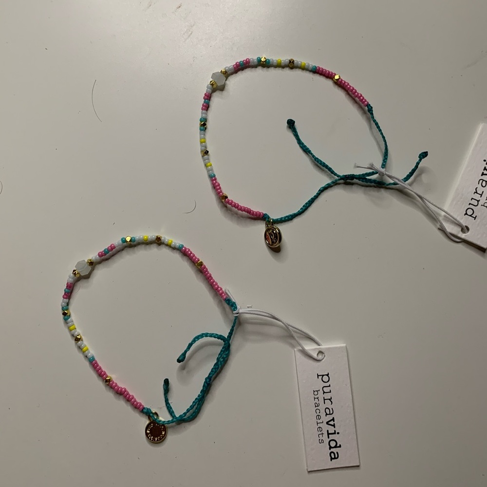 2 Pura Vida Crystal Seed Bead Bracelets!